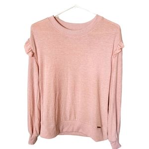 NWT Tahari Blush Pink Ruffle Sweater